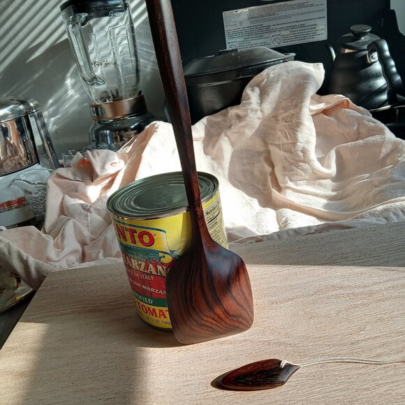 Cocobolo rosewood rue spoon by Ben Gordon, Galaxy Woodworks.